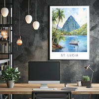 Scenic Beauty Of St. Lucia Poster