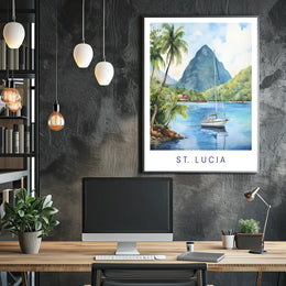 Scenic Beauty Of St. Lucia Poster