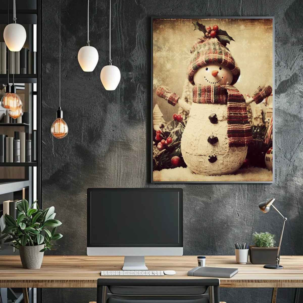 Festive Snowman Delight Poster