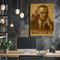 Malcolm X Iconic Leader Poster