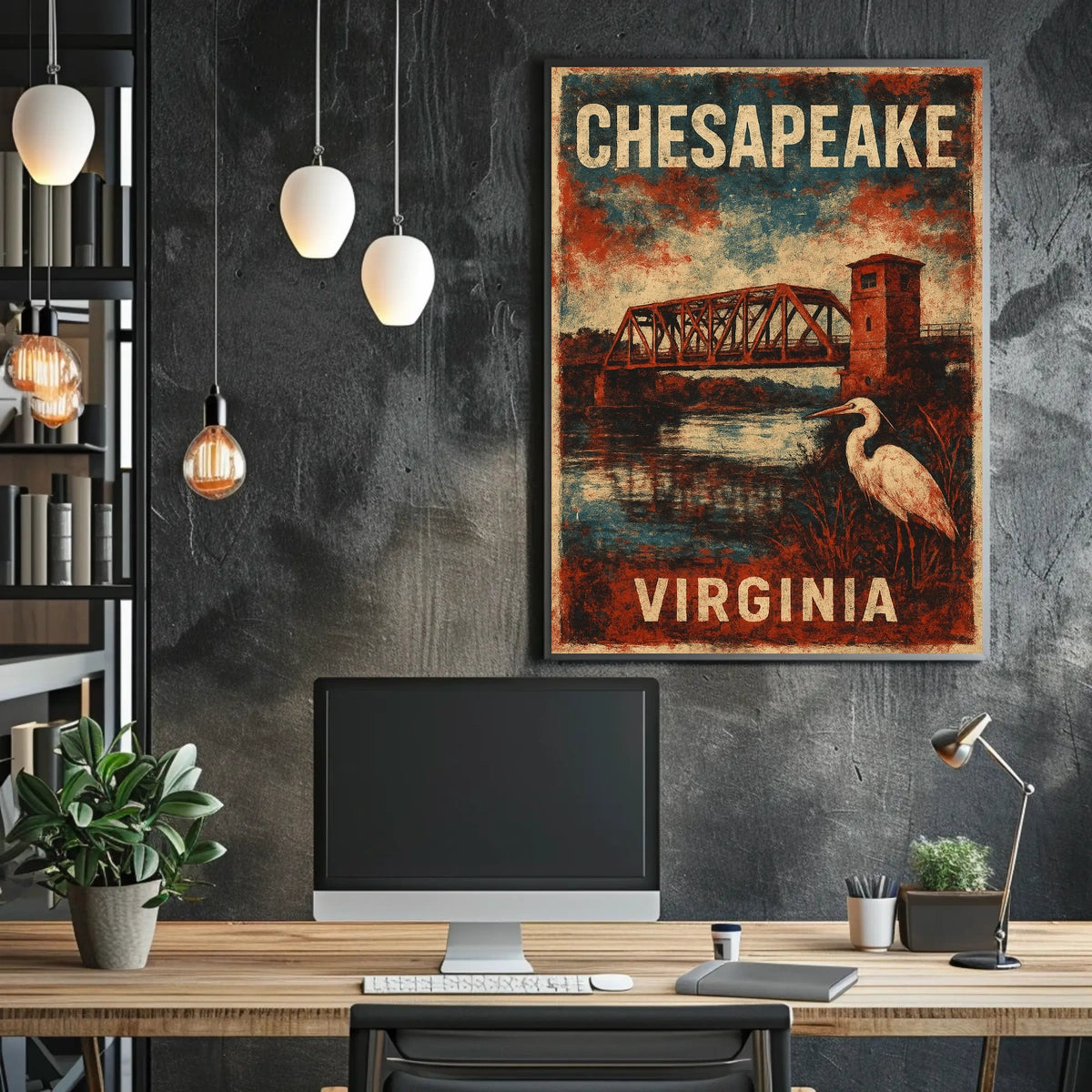 Chesapeake Tranquility Vintage Travel Collectors Poster