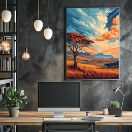Serengeti Sunrise Poster