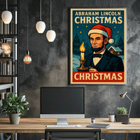 Abraham Lincoln Christmas Poster