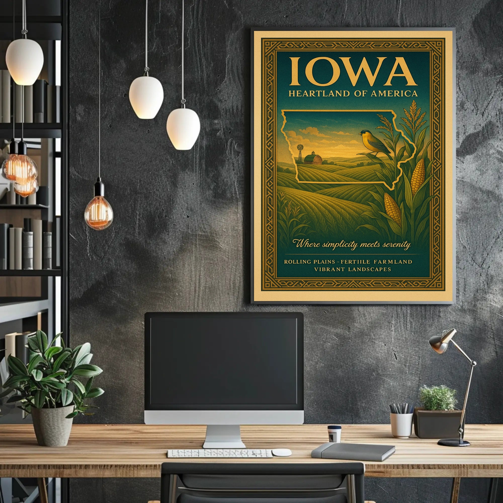 Iowa Heartland Of America Poster
