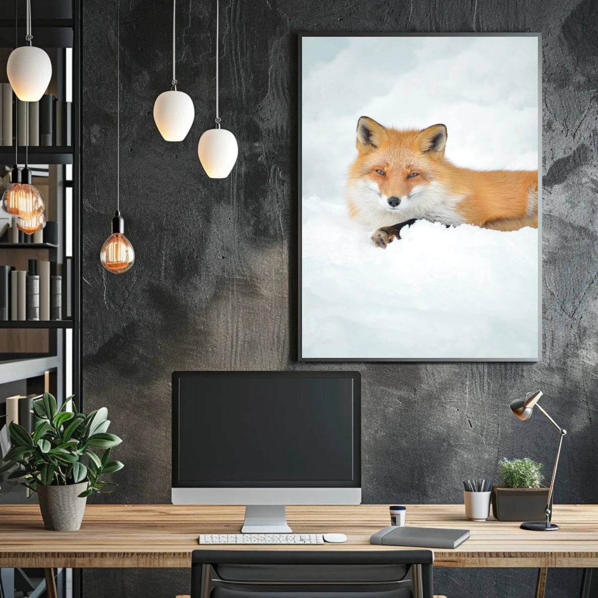 Winter Fox Serenity Poster