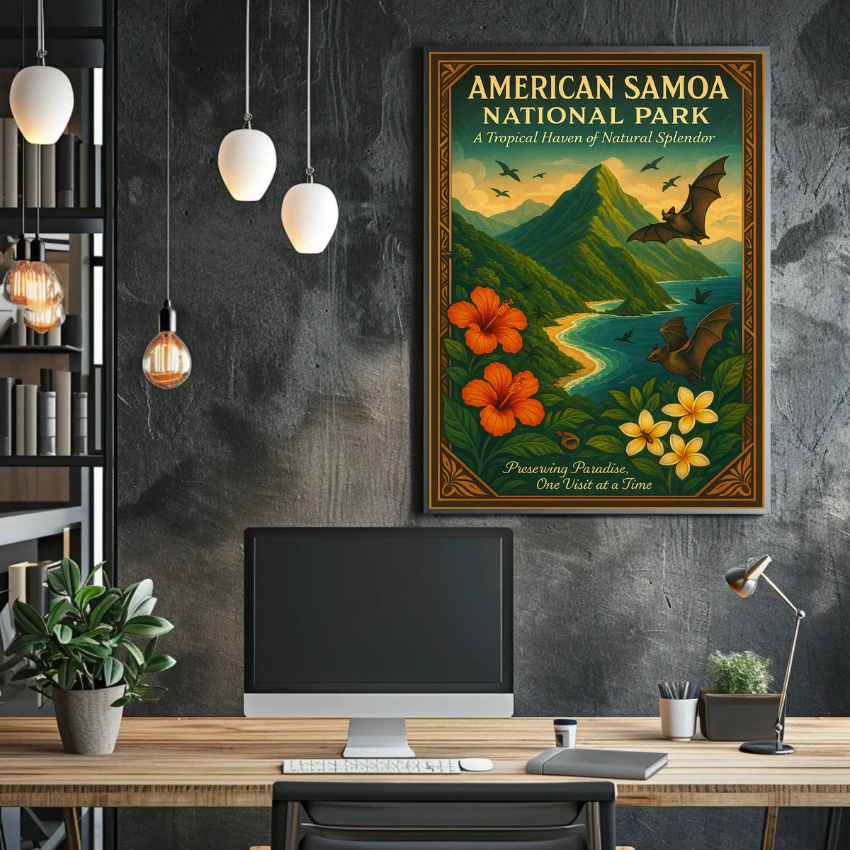 American Samoa Tropical Escape National Park Poster