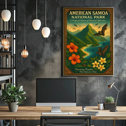 American Samoa Tropical Escape National Park Poster