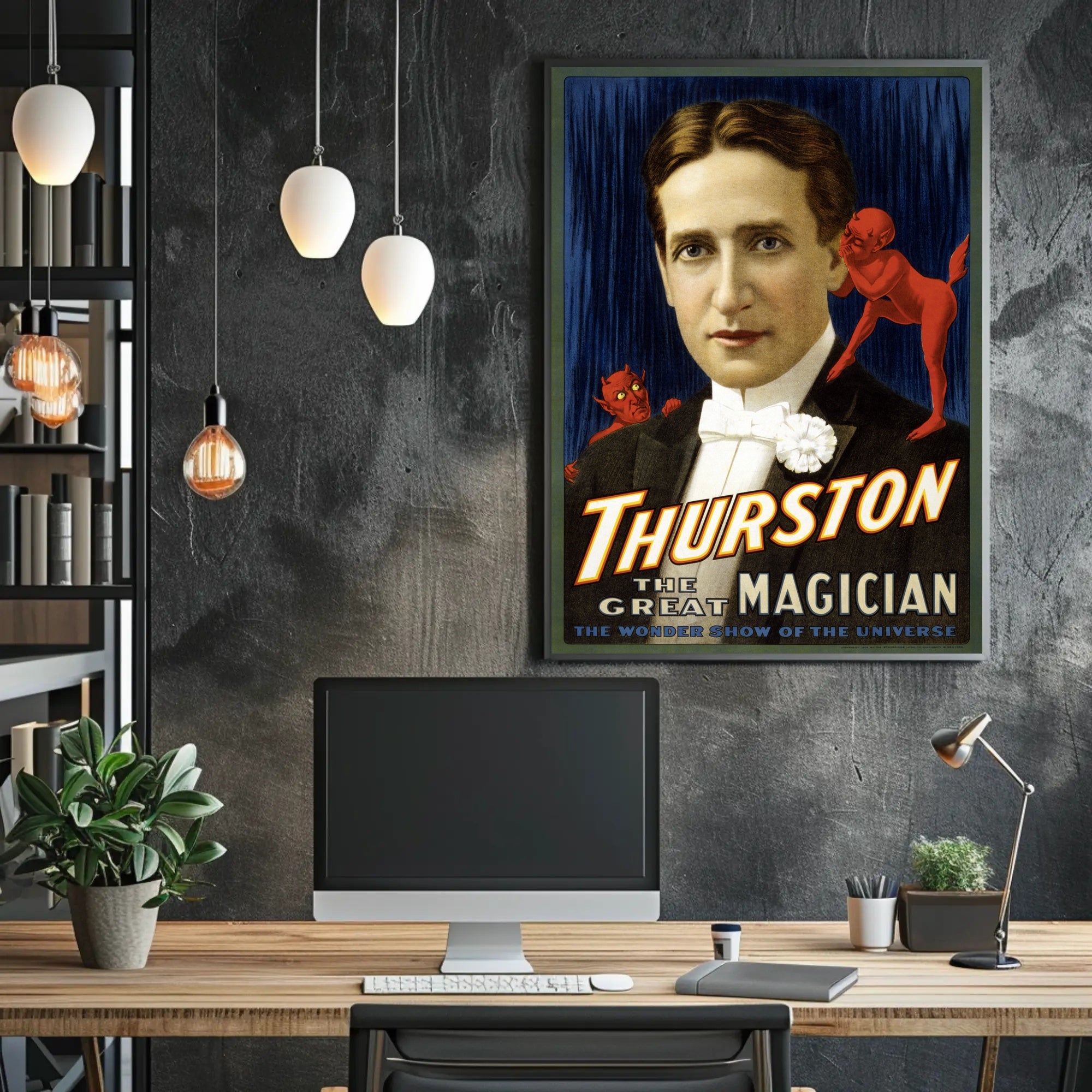 Thurston The Great Magician Vintage Entertainment Poster