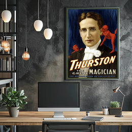 Thurston The Great Magician Vintage Entertainment Poster