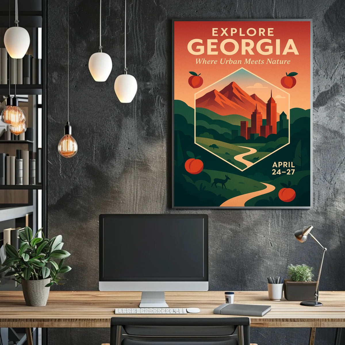 Explore Georgia Where Urban Meets Poster