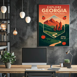 Explore Georgia Where Urban Meets Poster