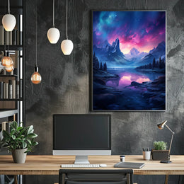 Enchanted Mountain Landscape Poster