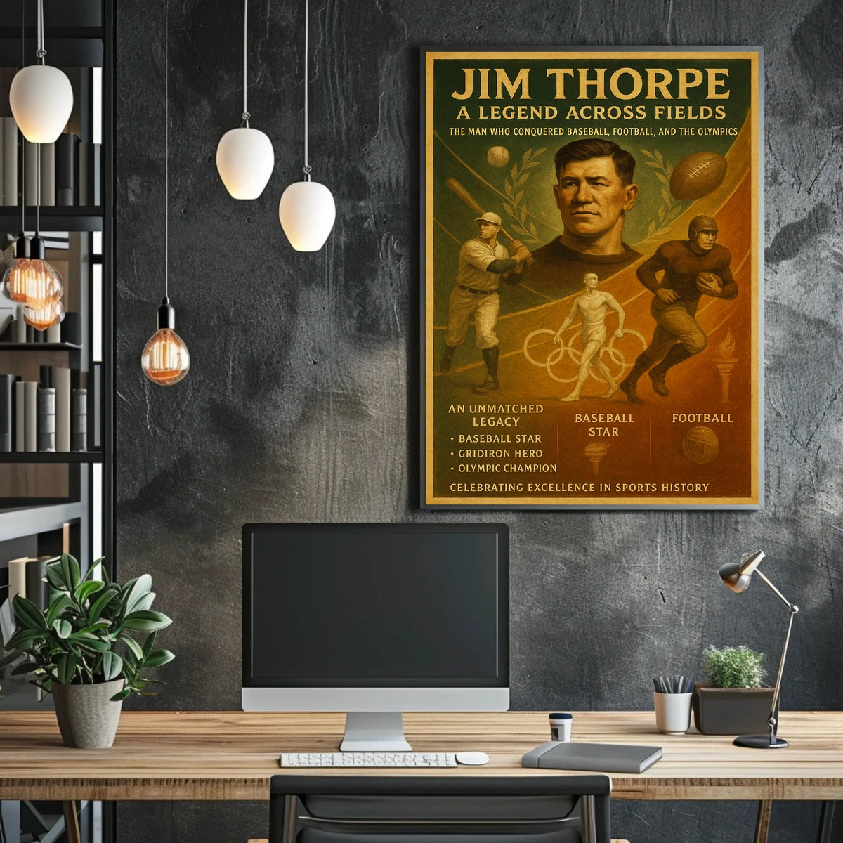 Jim Thorpe Legendary Athlete Jim Thorpe Poster