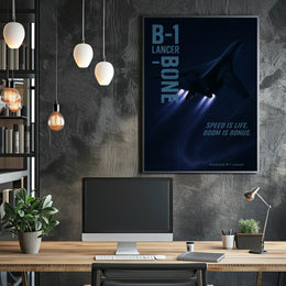 B-1 Lancer Modern Aircraft Military Poster