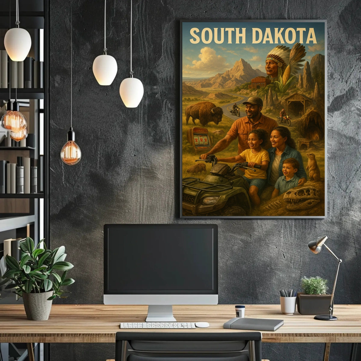 Discover South Dakota Poster