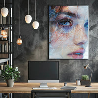 Mystical Medieval Cloaked Figure Fantasy Art Poster PosterGoat