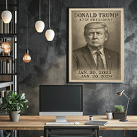 Donald Trump Visionary Leader Minimalist Poster