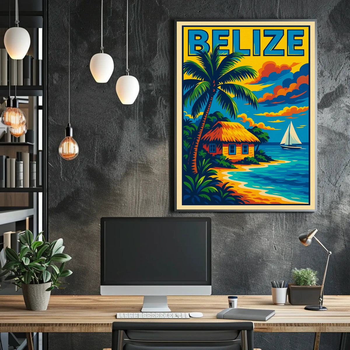Belize Tropical Escape Poster