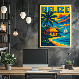 Belize Tropical Escape Poster