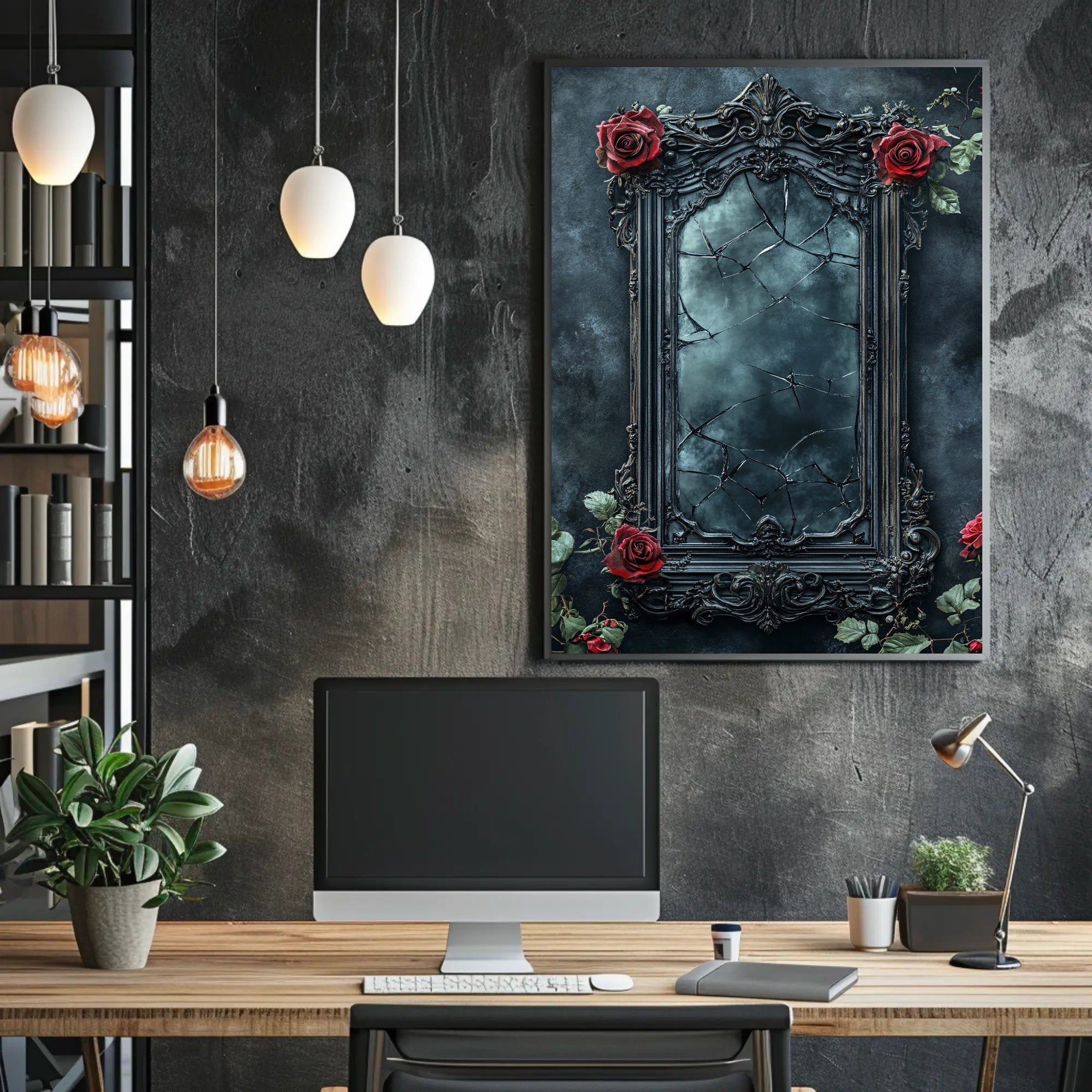 Reflections Of Elegance And Decay Poster