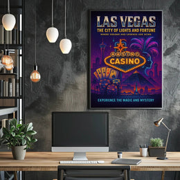 Las Vegas - The City of Lights and Fortune Poster PosterGoat