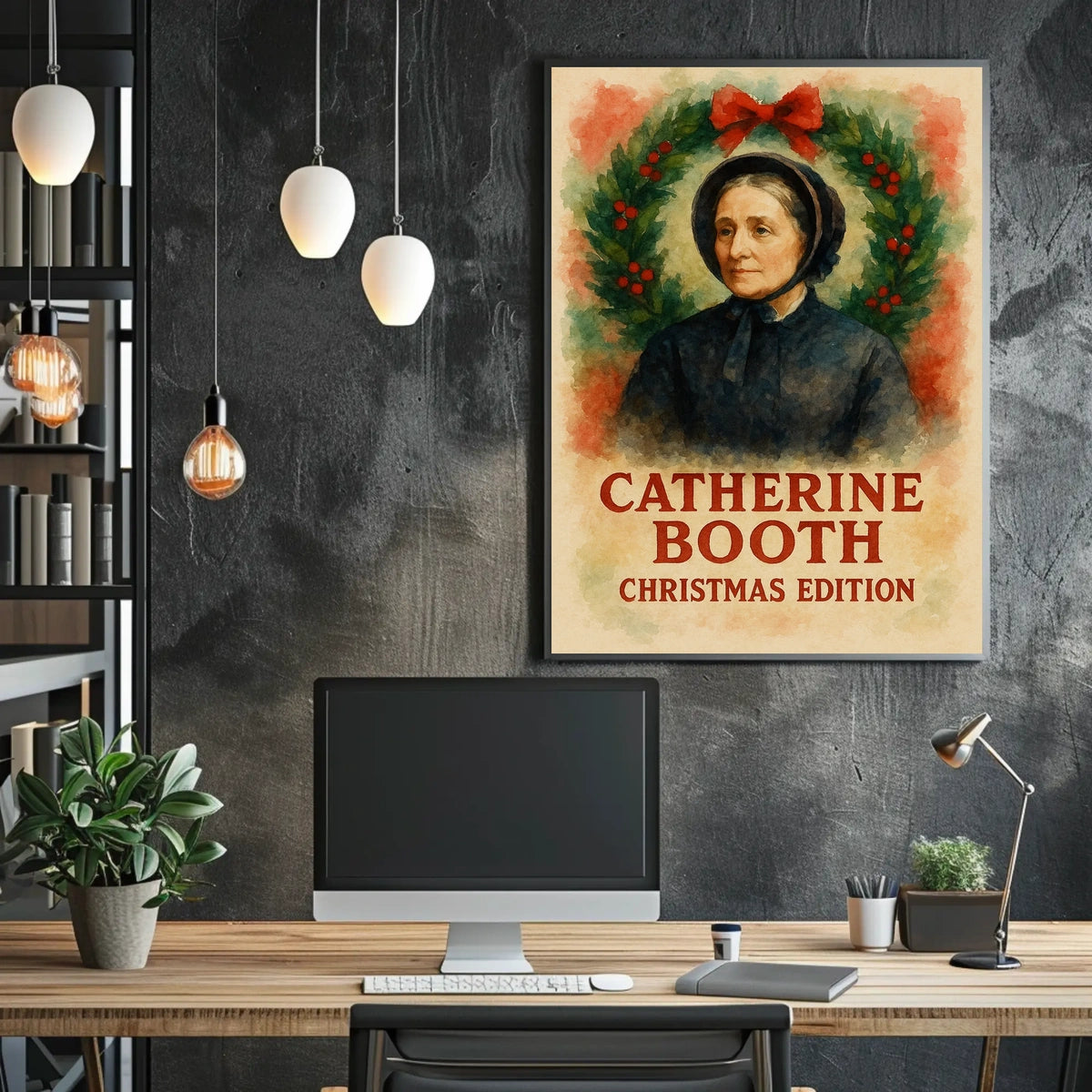 Victorian Christmas Woman Heritage Poster
