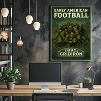 Early American Football 1890s Gridiron Poster PosterGoat