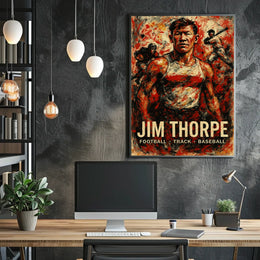 Jim Thorpe Legendary Athlete Poster