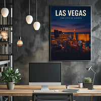 Las Vegas The City of Lights Poster