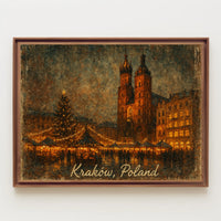Kraków Christmas Market Poster