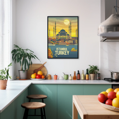 Istanbul Turkey Vintage Poster