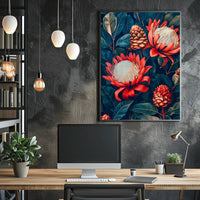 Vibrant Floral Symphony Wall Art Print