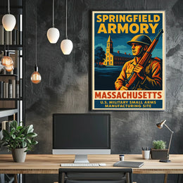 Springfield Armory Massachusetts Poster