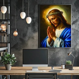 The Prayerful Savior Poster