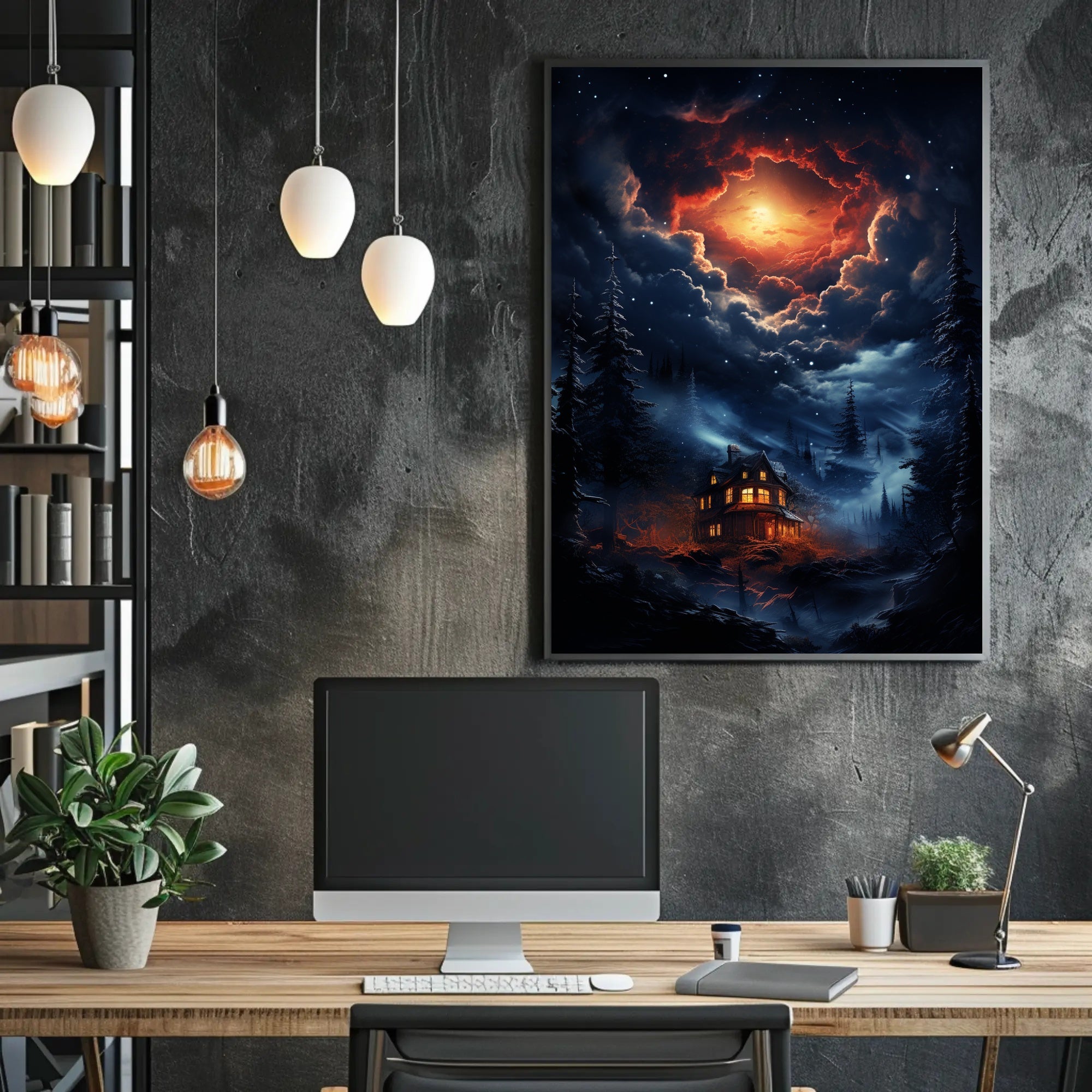 Enchanted Nightscape Poster