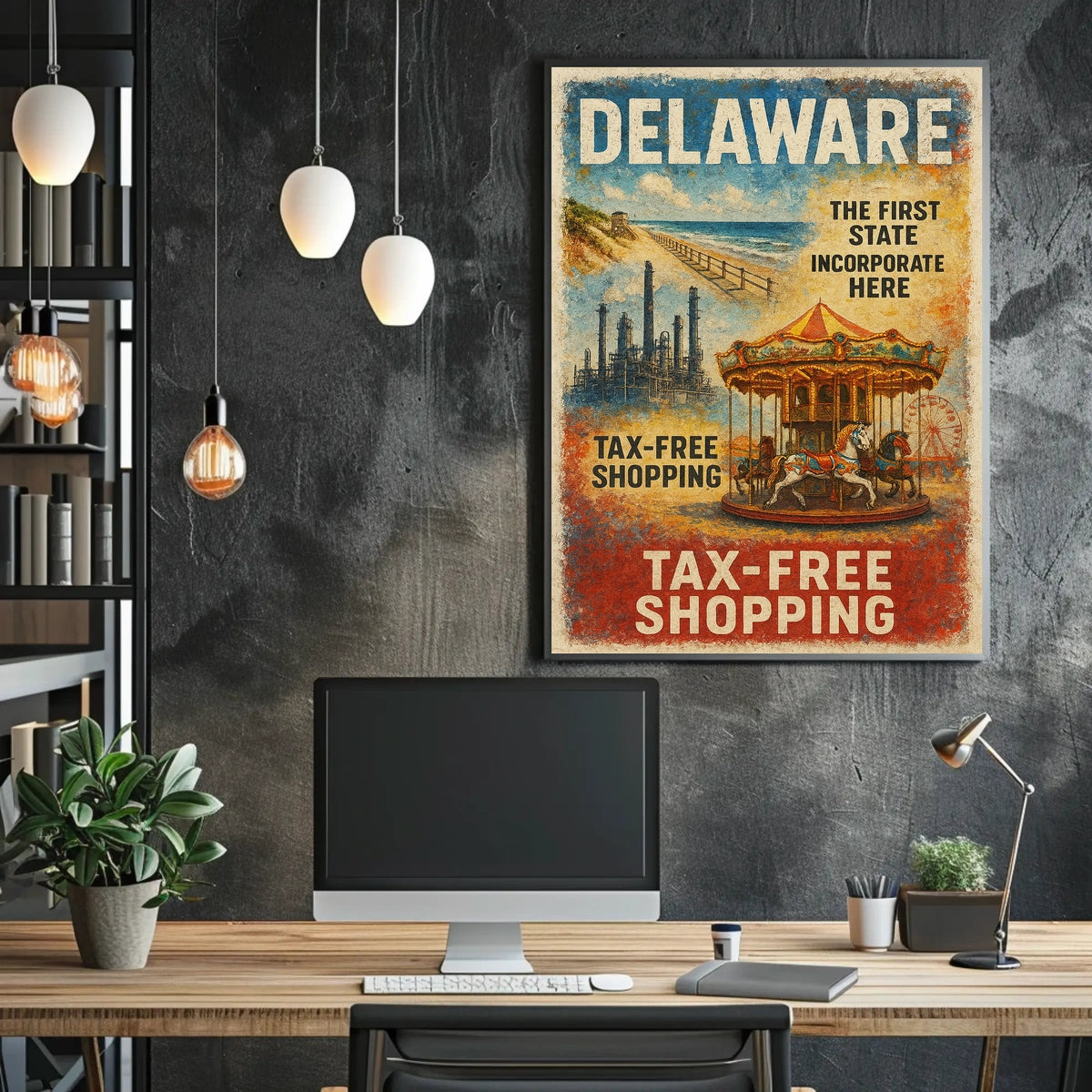 Delaware The First State Poster