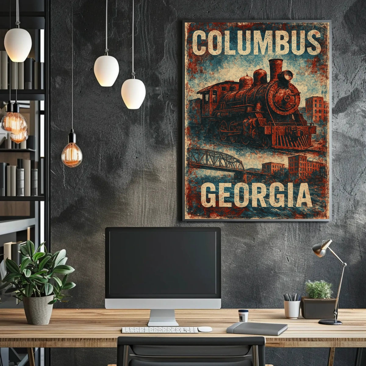 Steam Locomotive Steampunk Heritage Enthusiasts Poster