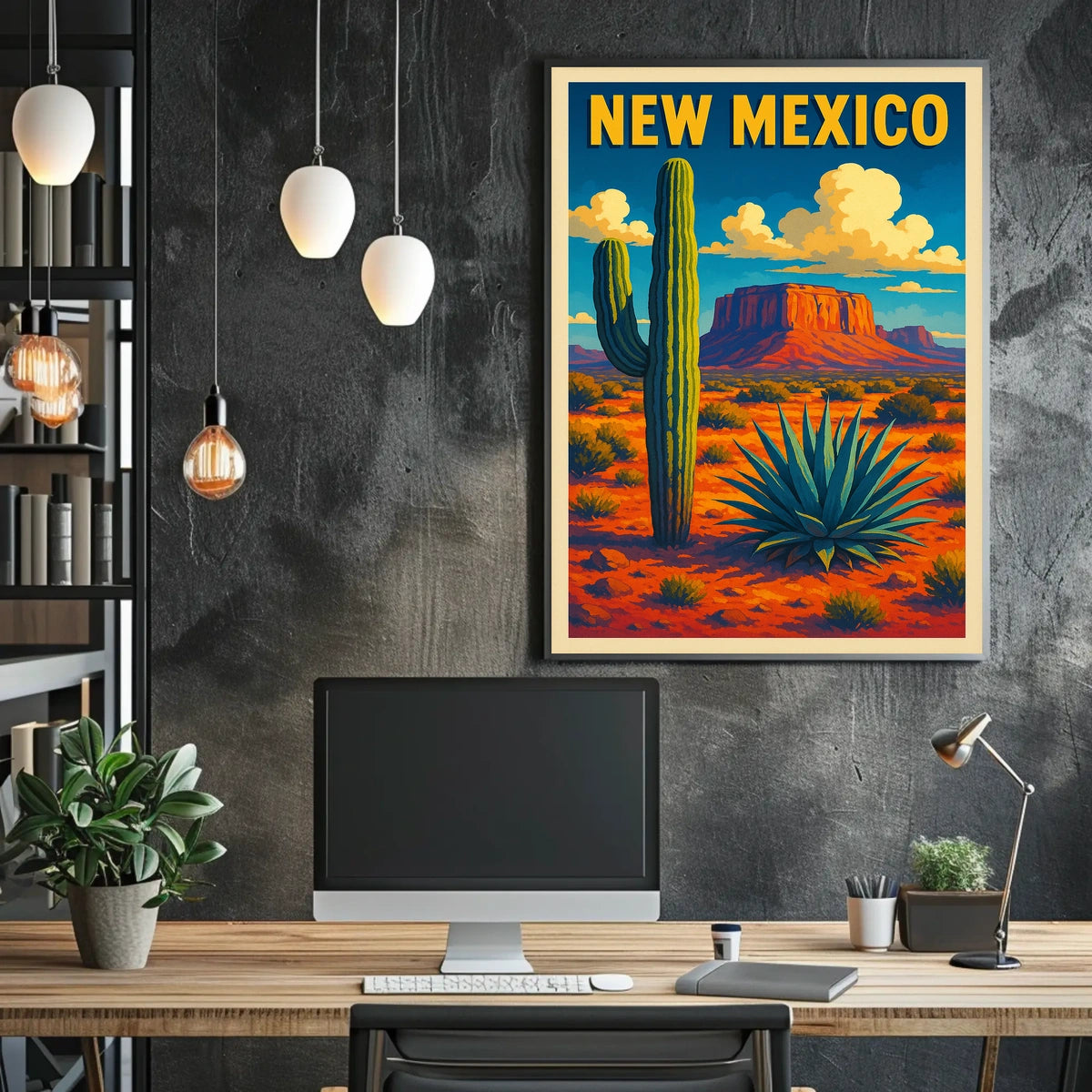 New Mexico Desert Landscape Poster