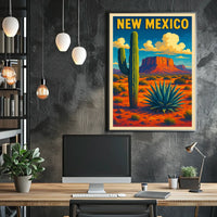 New Mexico Desert Landscape Poster