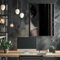 Aristocratic Woman in Vintage Lace Dress Heritage Poster PosterGoat