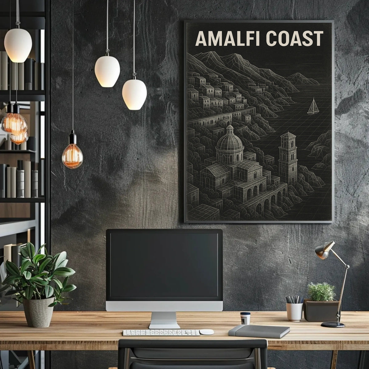 Amalfi Coast A Scenic Escape Poster