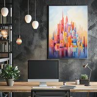 Abstract Cityscape Abstract Poster