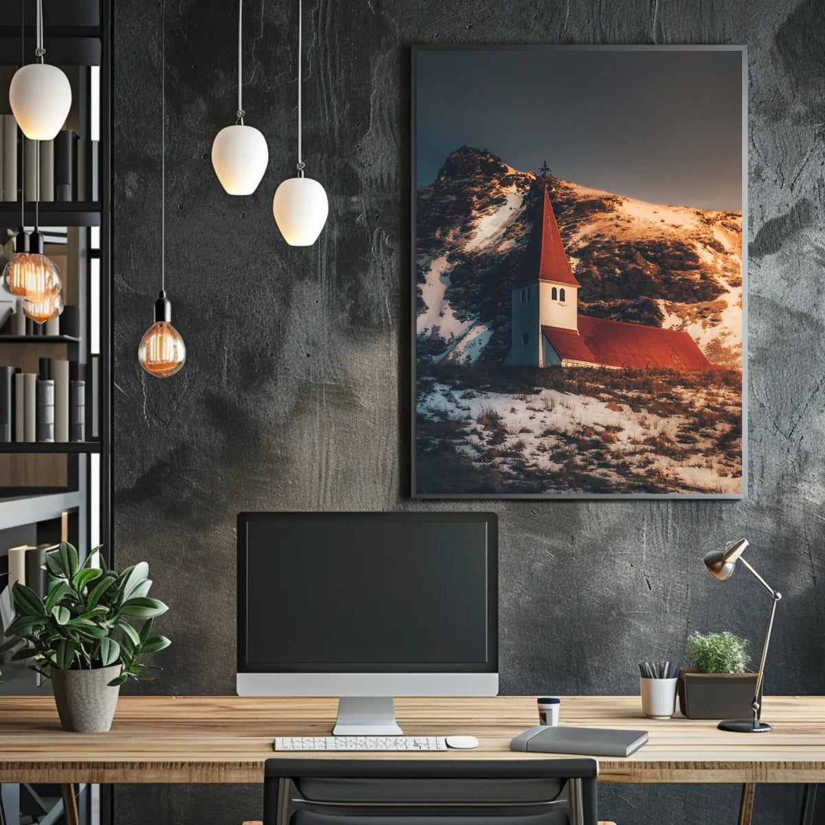 Tranquil Mountain Church Poster