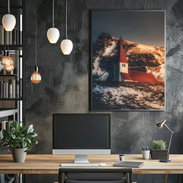 Tranquil Mountain Church Poster