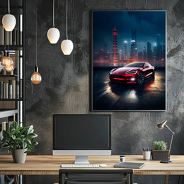 Sleek Elegance in the City Poster PosterGoat