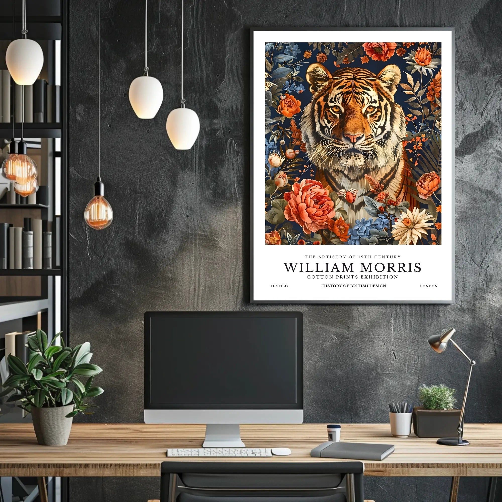 William Morris Tiger Nature Artistic Heritage Poster