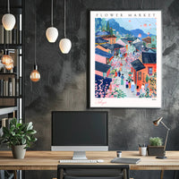 Flower Market in Tokyo Poster PosterGoat