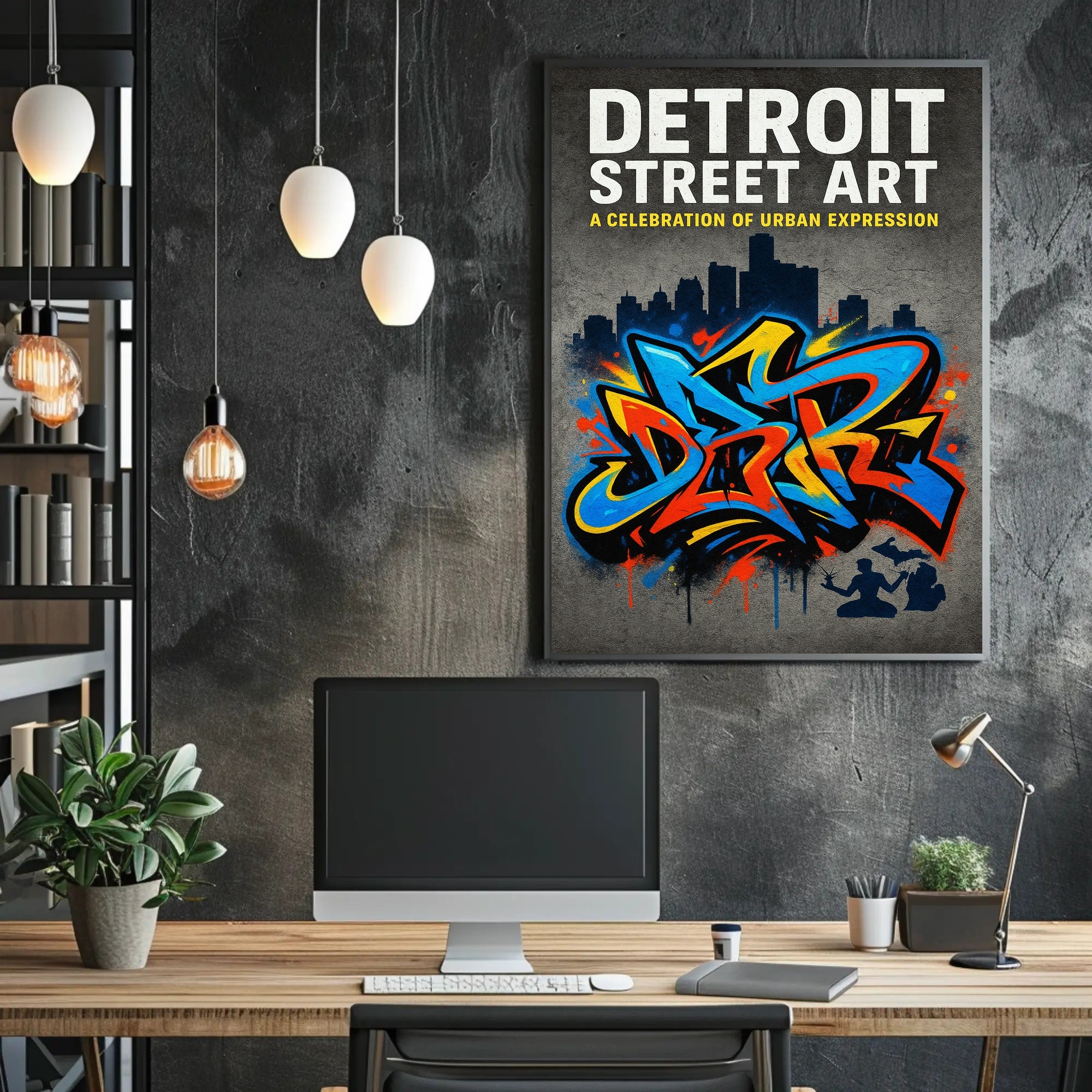 Detroit Street Art Celebration Poster PosterGoat