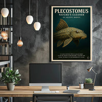 Plecostomus Nature's Cleaner Poster PosterGoat