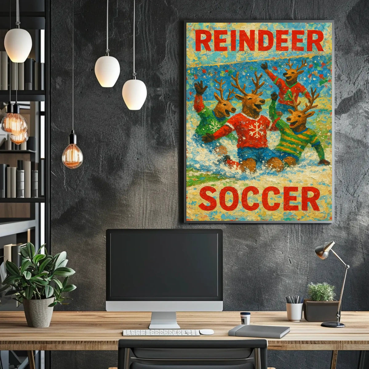 Reindeer Soccer Extravaganza Poster